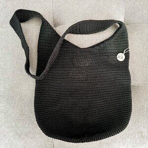 The Sak Black Woven Tote Bag